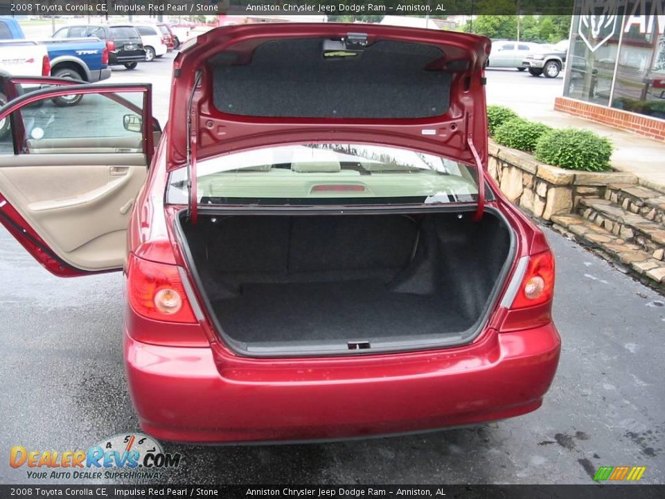 2008 Toyota Corolla CE Impulse Red Pearl / Stone Photo #10