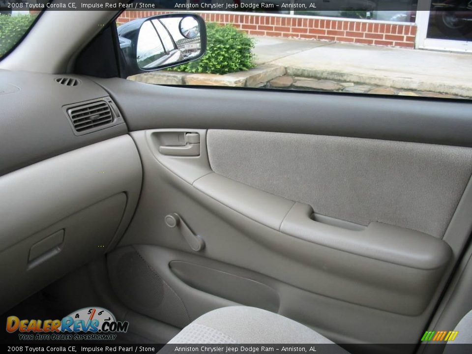 2008 Toyota Corolla CE Impulse Red Pearl / Stone Photo #11