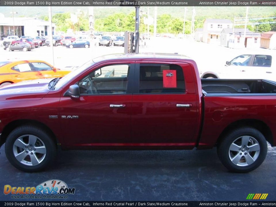 2009 Dodge Ram 1500 Big Horn Edition Crew Cab Inferno Red Crystal Pearl / Dark Slate/Medium Graystone Photo #1