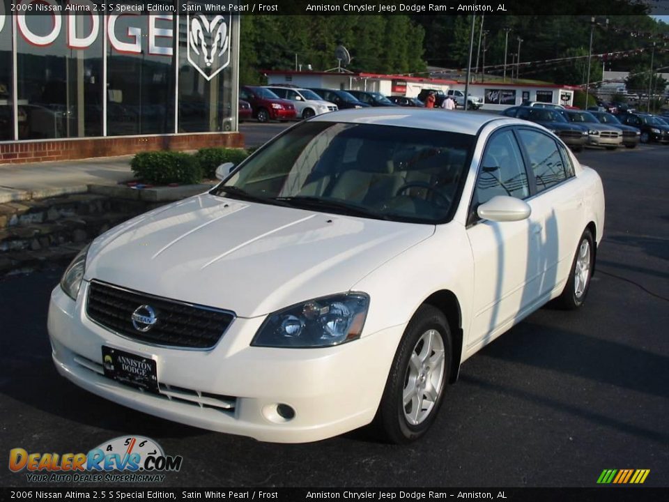 2006 Nissan Altima 2.5 S Special Edition Satin White Pearl / Frost Photo #2