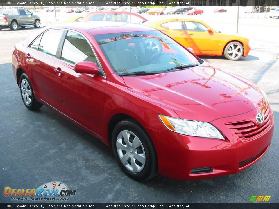 2009 Toyota Camry LE Barcelona Red Metallic / Ash Photo #2