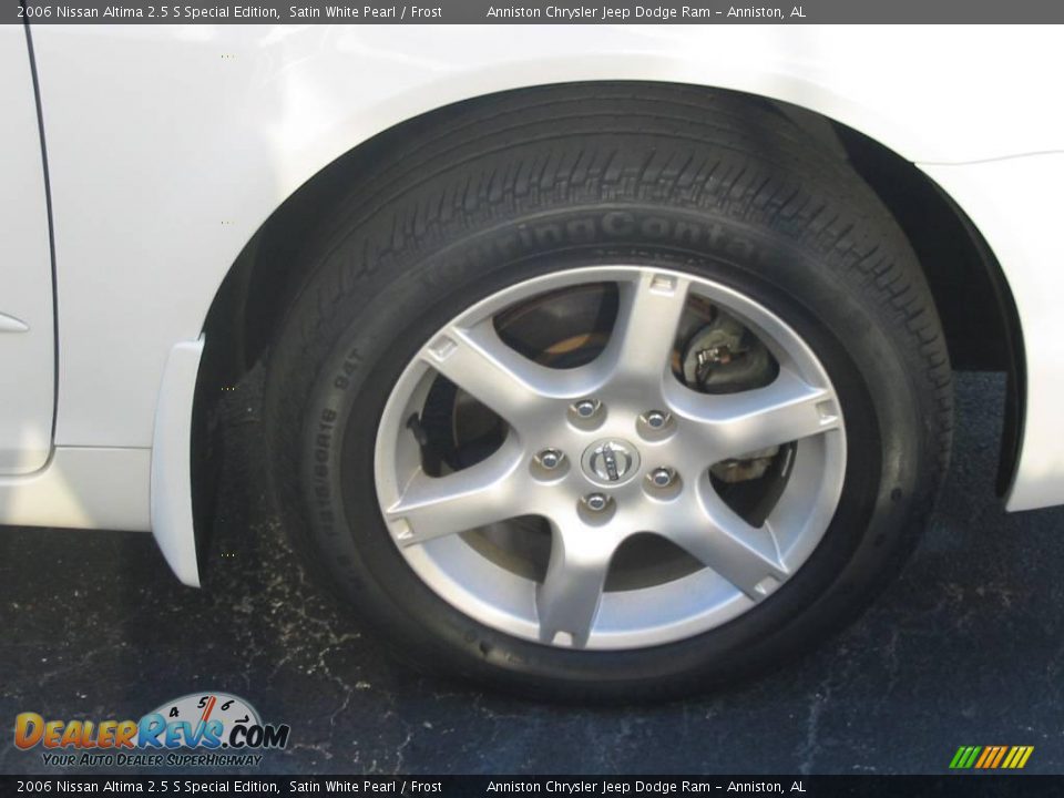 2006 Nissan Altima 2.5 S Special Edition Satin White Pearl / Frost Photo #6
