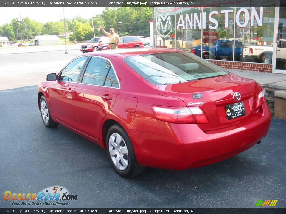 2009 Toyota Camry LE Barcelona Red Metallic / Ash Photo #6