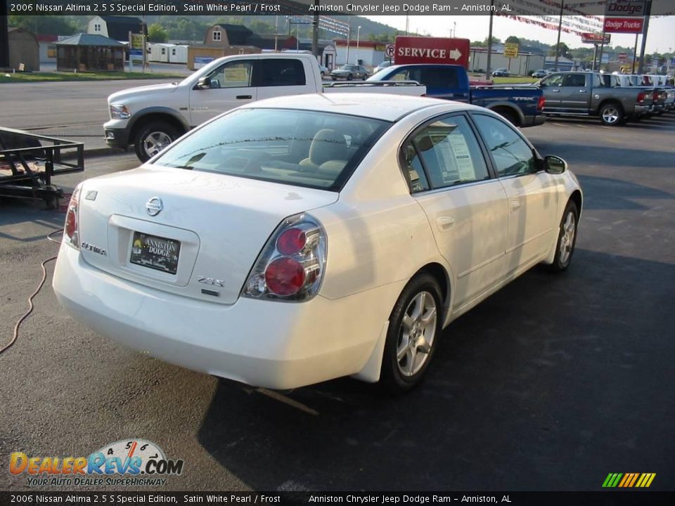 2006 Nissan Altima 2.5 S Special Edition Satin White Pearl / Frost Photo #7