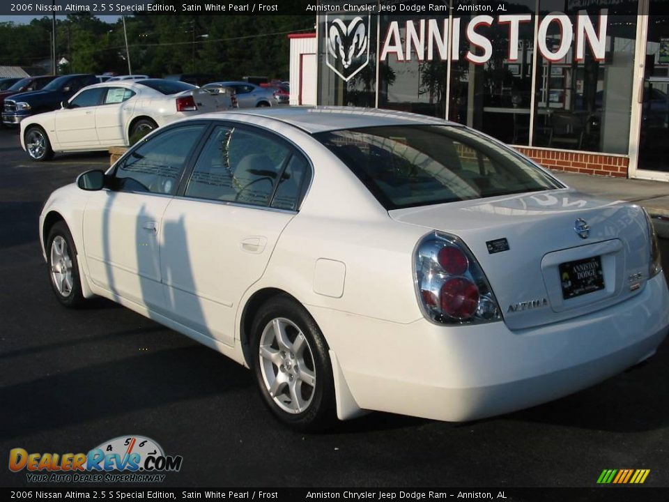 2006 Nissan Altima 2.5 S Special Edition Satin White Pearl / Frost Photo #9