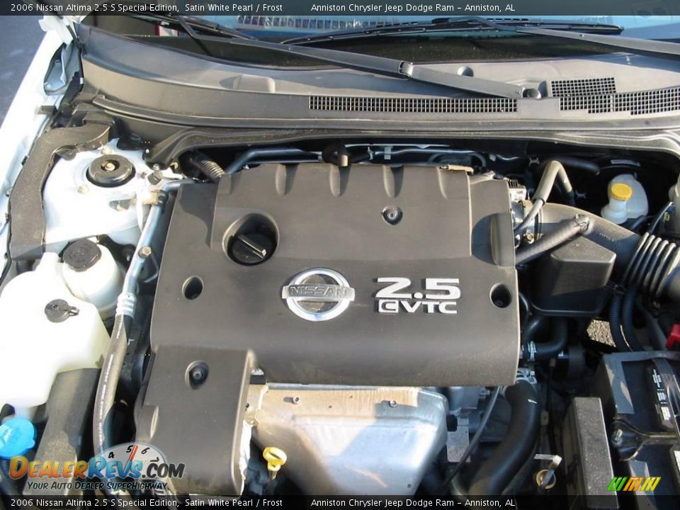 2006 Nissan Altima 2.5 S Special Edition Satin White Pearl / Frost Photo #12