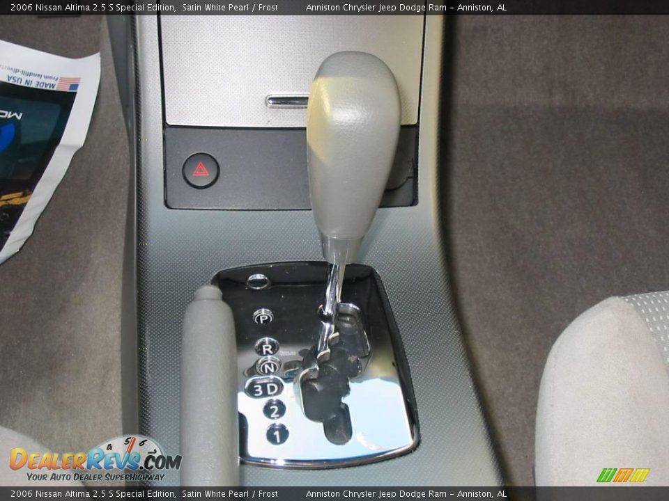 2006 Nissan Altima 2.5 S Special Edition Satin White Pearl / Frost Photo #13
