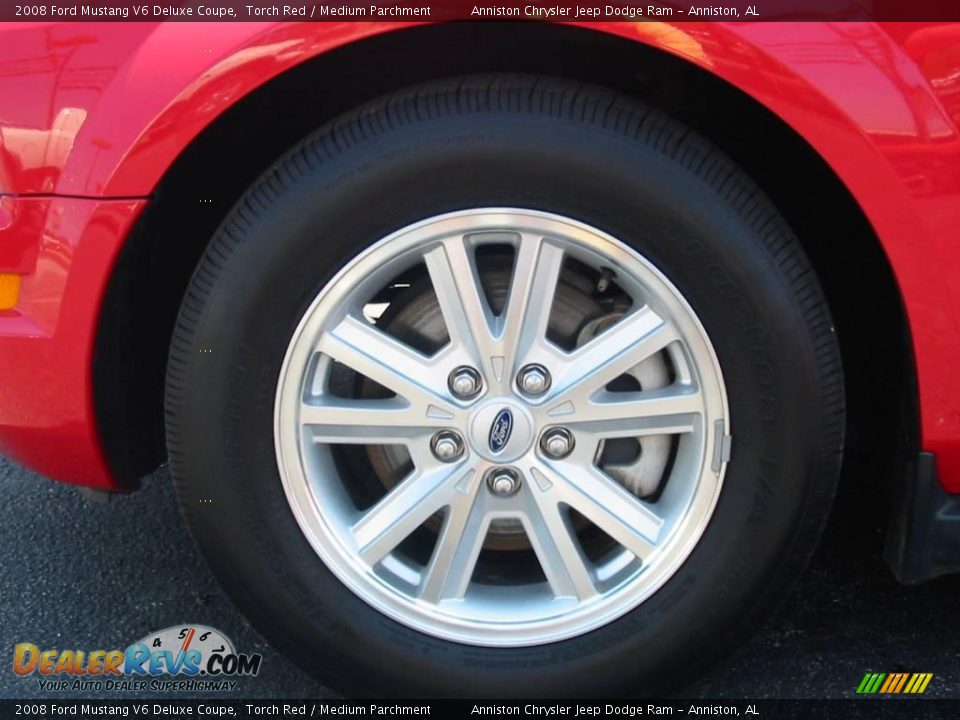 2008 Ford Mustang V6 Deluxe Coupe Torch Red / Medium Parchment Photo #4