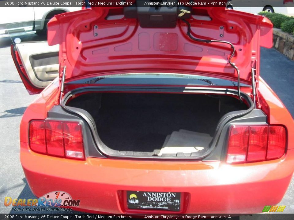 2008 Ford Mustang V6 Deluxe Coupe Torch Red / Medium Parchment Photo #6