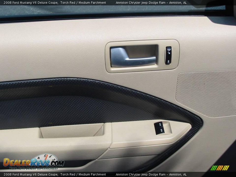 2008 Ford Mustang V6 Deluxe Coupe Torch Red / Medium Parchment Photo #14