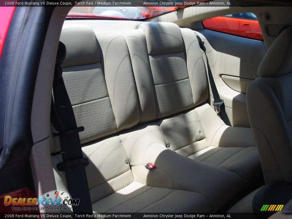 2008 Ford Mustang V6 Deluxe Coupe Torch Red / Medium Parchment Photo #17