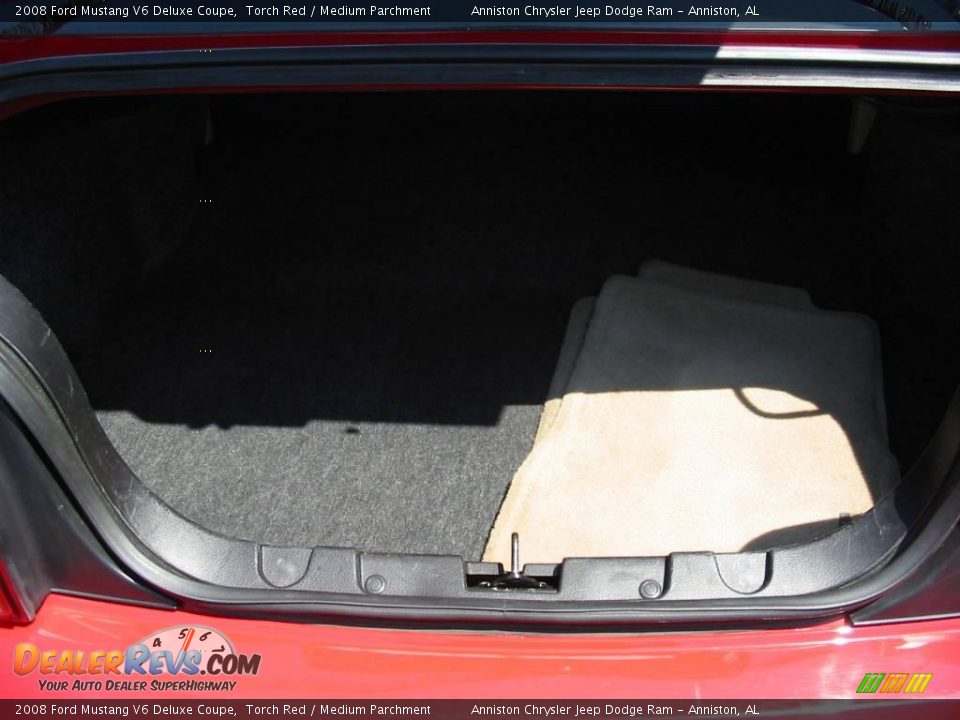 2008 Ford Mustang V6 Deluxe Coupe Torch Red / Medium Parchment Photo #19