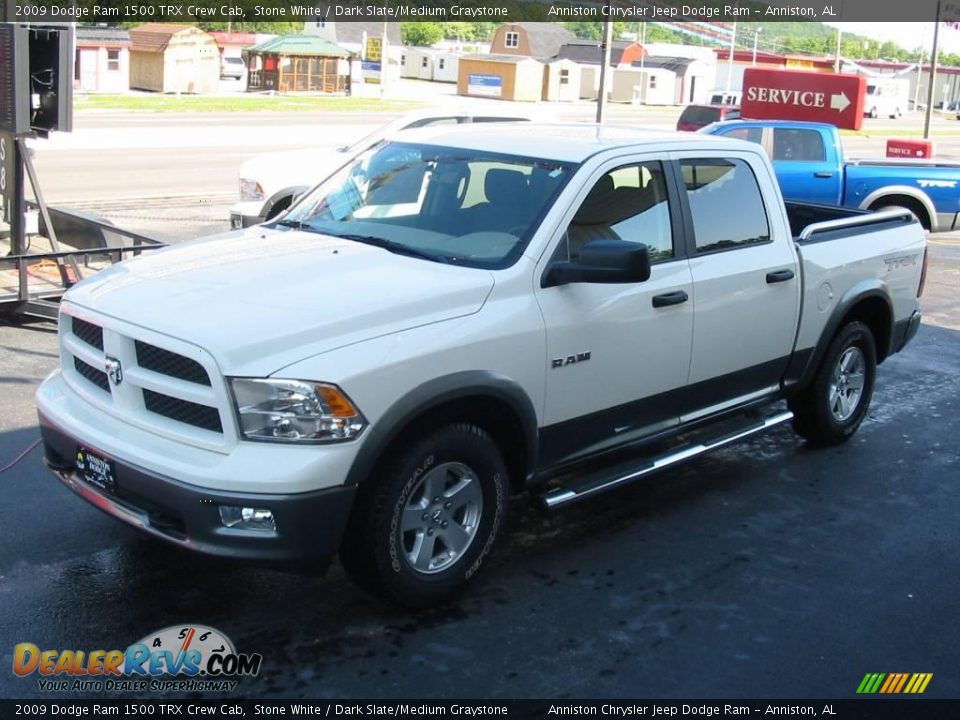 2009 Dodge Ram 1500 TRX Crew Cab Stone White / Dark Slate/Medium Graystone Photo #2
