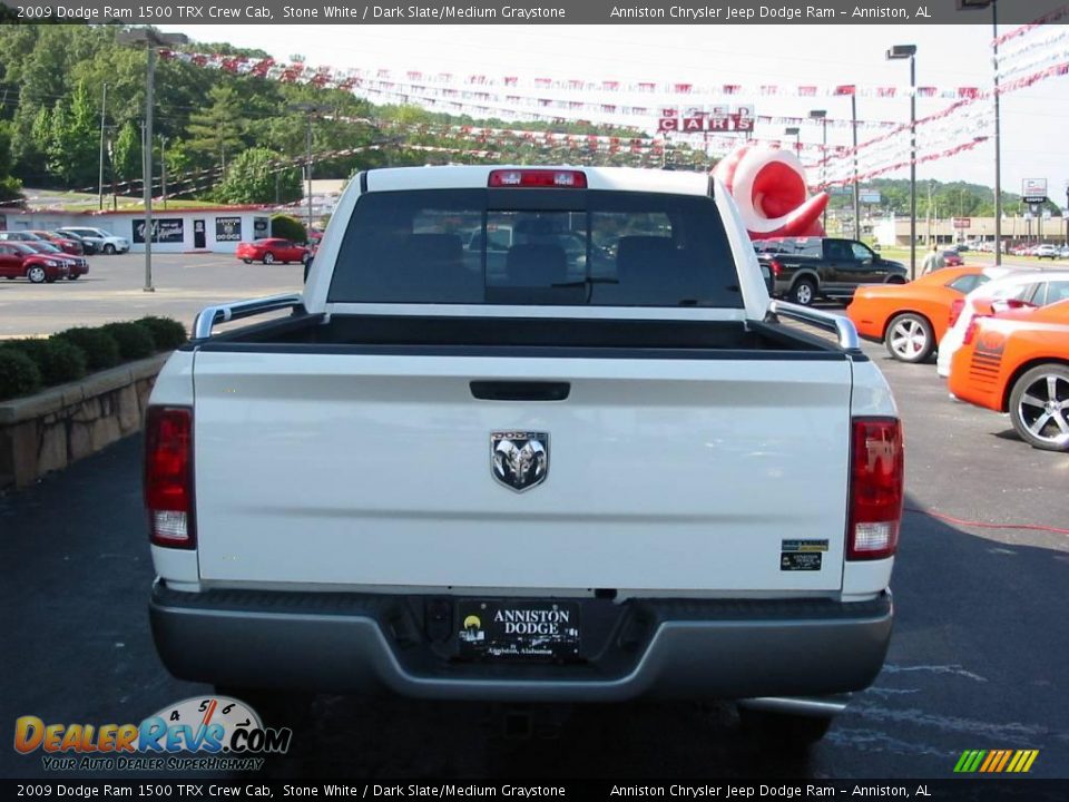 2009 Dodge Ram 1500 TRX Crew Cab Stone White / Dark Slate/Medium Graystone Photo #6