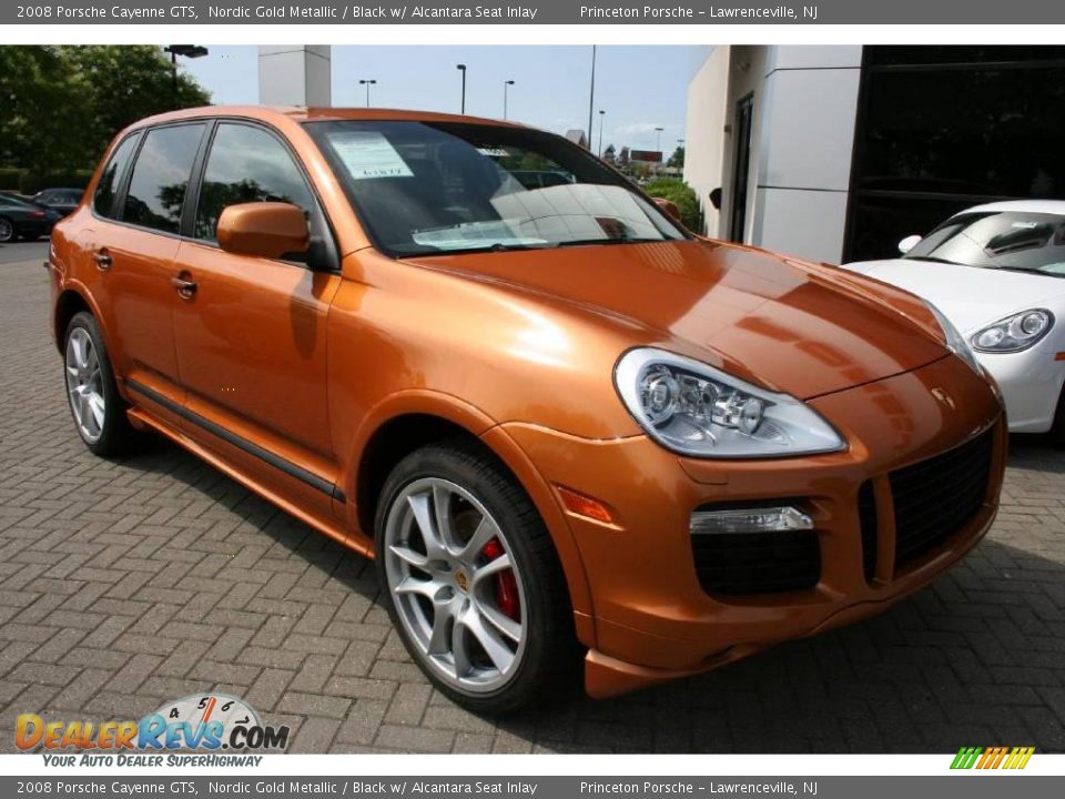 2008 Porsche Cayenne GTS Nordic Gold Metallic / Black w/ Alcantara Seat Inlay Photo #1