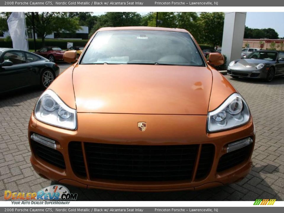 2008 Porsche Cayenne GTS Nordic Gold Metallic / Black w/ Alcantara Seat Inlay Photo #2