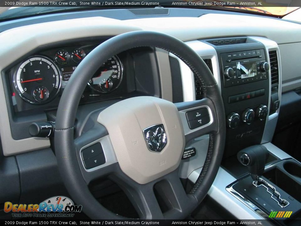 2009 Dodge Ram 1500 TRX Crew Cab Stone White / Dark Slate/Medium Graystone Photo #8