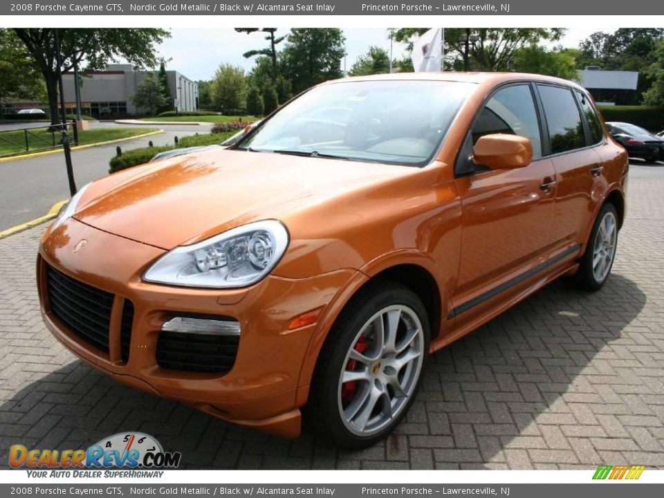 2008 Porsche Cayenne GTS Nordic Gold Metallic / Black w/ Alcantara Seat Inlay Photo #3