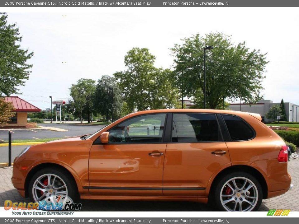 2008 Porsche Cayenne GTS Nordic Gold Metallic / Black w/ Alcantara Seat Inlay Photo #4