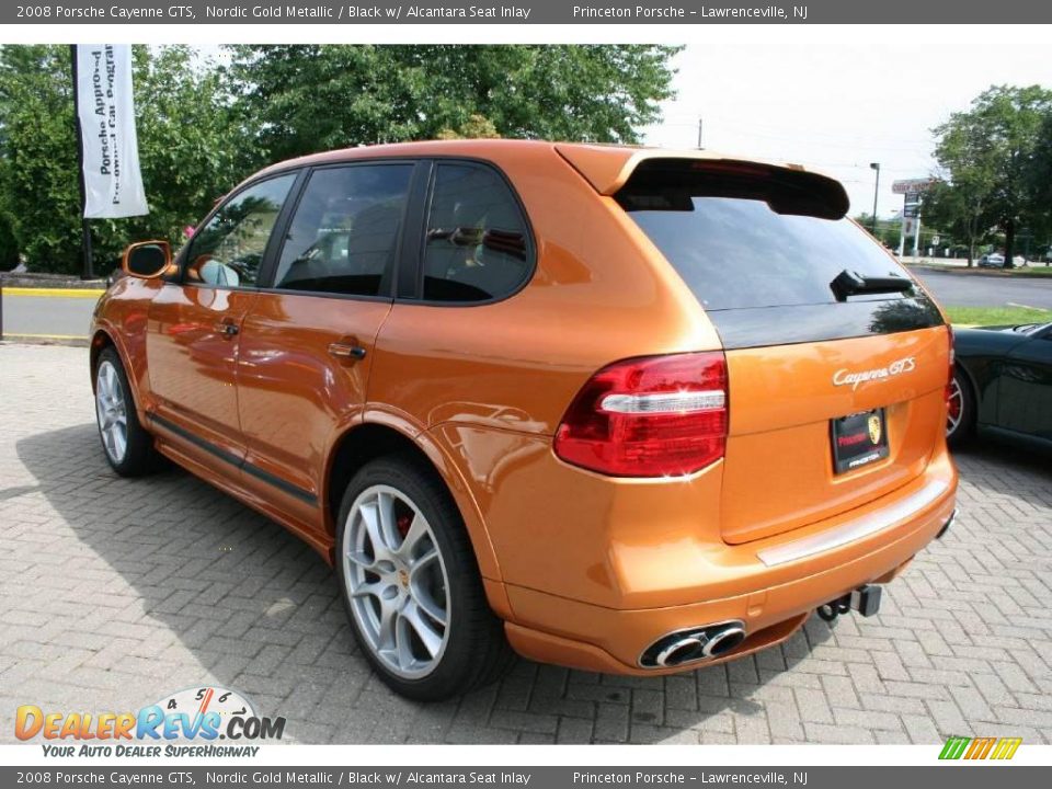 2008 Porsche Cayenne GTS Nordic Gold Metallic / Black w/ Alcantara Seat Inlay Photo #5