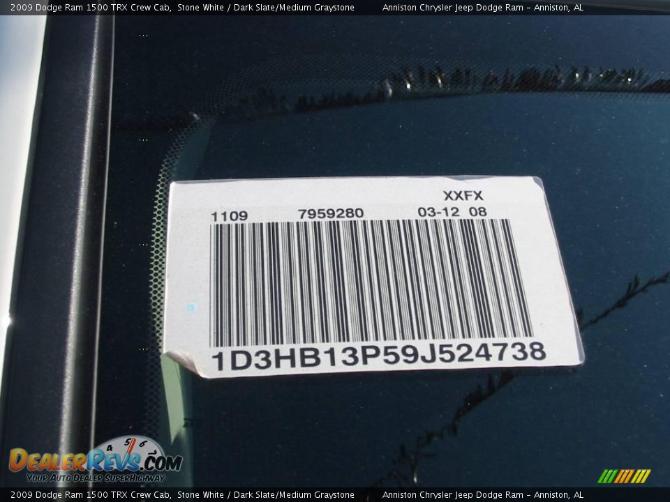 2009 Dodge Ram 1500 TRX Crew Cab Stone White / Dark Slate/Medium Graystone Photo #12