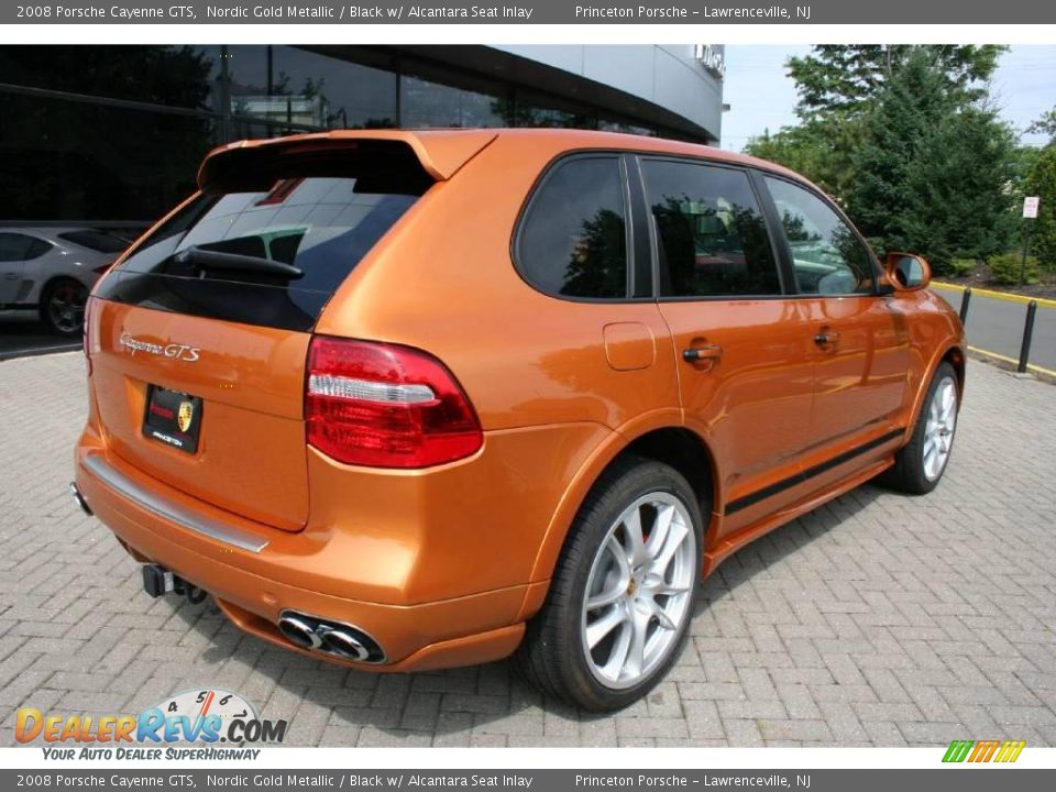 2008 Porsche Cayenne GTS Nordic Gold Metallic / Black w/ Alcantara Seat Inlay Photo #7