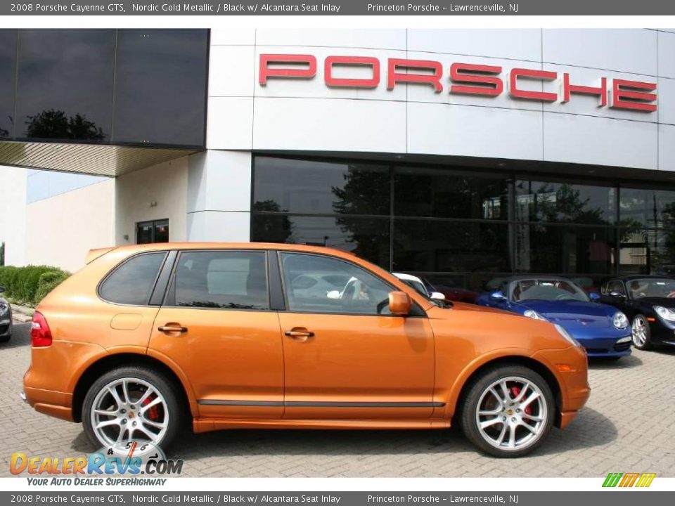2008 Porsche Cayenne GTS Nordic Gold Metallic / Black w/ Alcantara Seat Inlay Photo #8