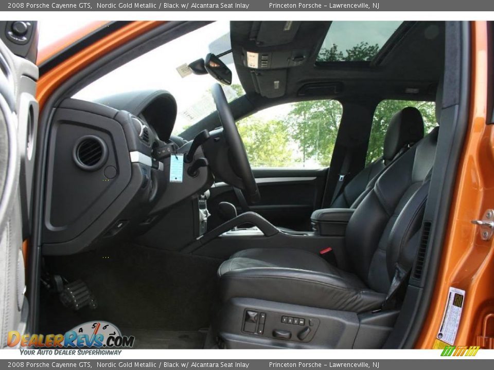 2008 Porsche Cayenne GTS Nordic Gold Metallic / Black w/ Alcantara Seat Inlay Photo #11