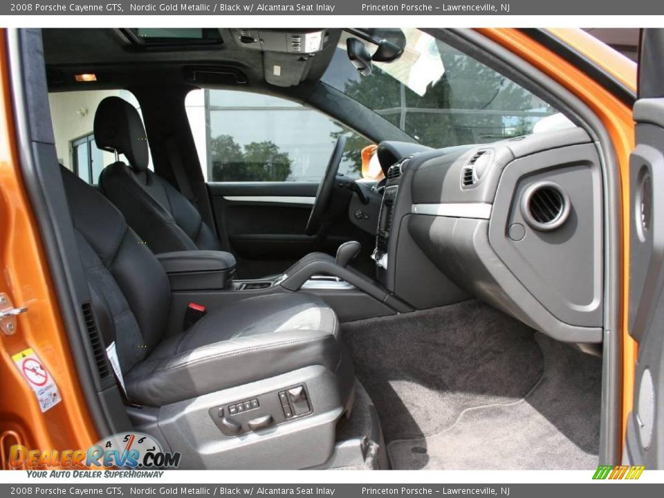 2008 Porsche Cayenne GTS Nordic Gold Metallic / Black w/ Alcantara Seat Inlay Photo #12