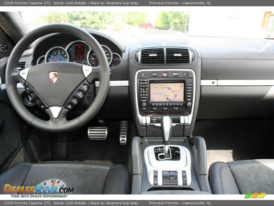 2008 Porsche Cayenne GTS Nordic Gold Metallic / Black w/ Alcantara Seat Inlay Photo #13