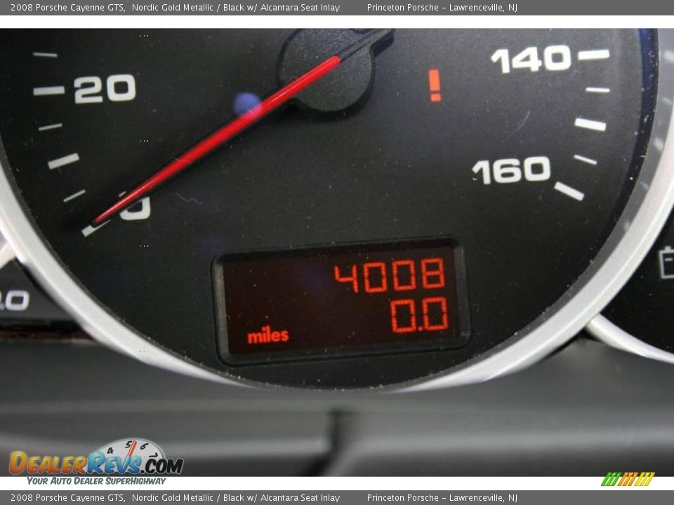 2008 Porsche Cayenne GTS Nordic Gold Metallic / Black w/ Alcantara Seat Inlay Photo #15