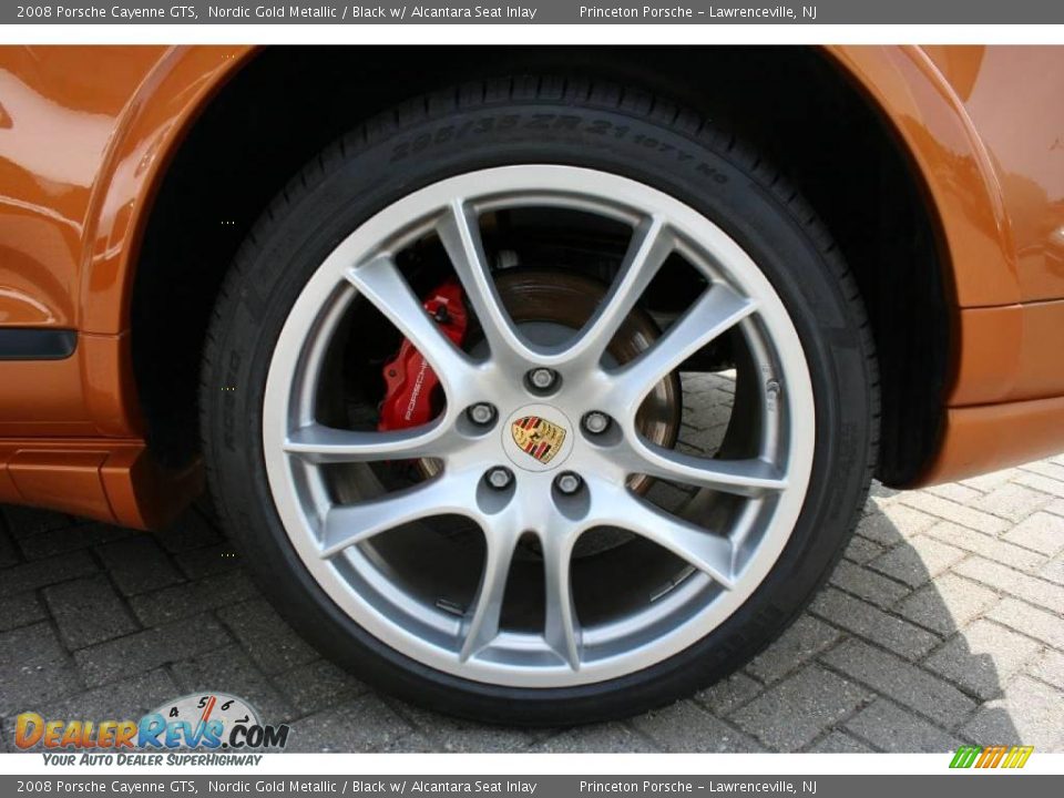 2008 Porsche Cayenne GTS Nordic Gold Metallic / Black w/ Alcantara Seat Inlay Photo #24