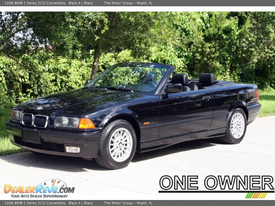 1998 BMW 3 Series 323i Convertible Black II / Black Photo #1