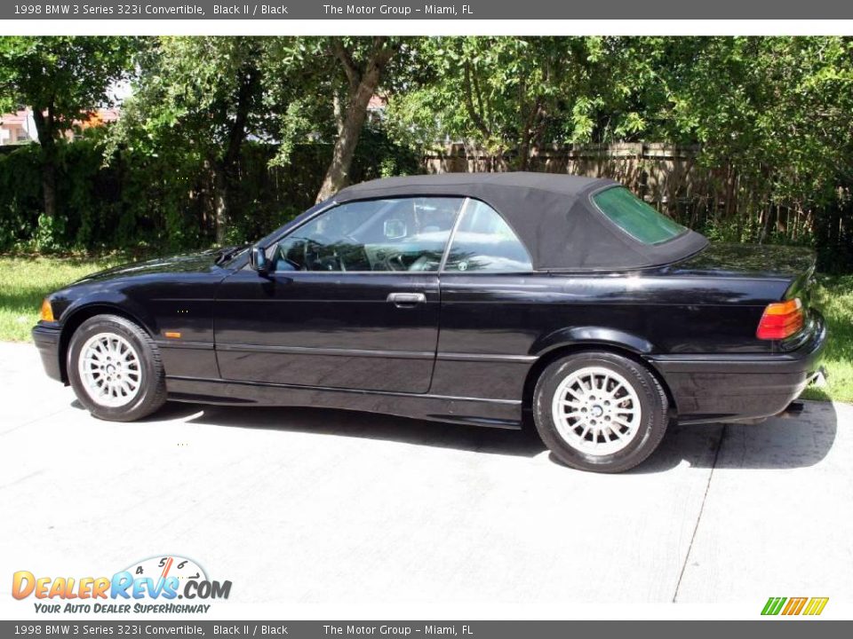 1998 BMW 3 Series 323i Convertible Black II / Black Photo #7