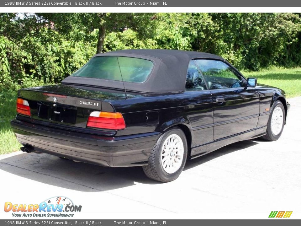 1998 BMW 3 Series 323i Convertible Black II / Black Photo #9