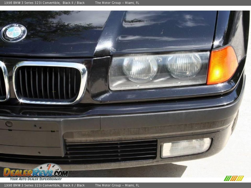 1998 BMW 3 Series 323i Convertible Black II / Black Photo #15