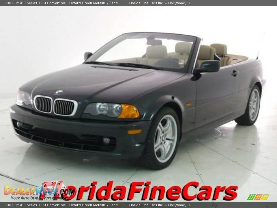 2003 BMW 3 Series 325i Convertible Oxford Green Metallic / Sand Photo #1