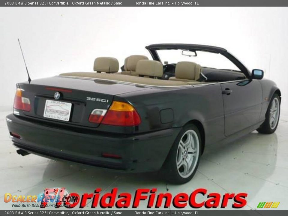 2003 BMW 3 Series 325i Convertible Oxford Green Metallic / Sand Photo #2