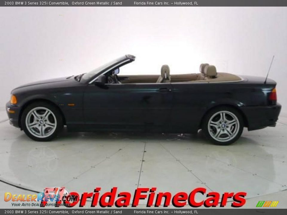 2003 BMW 3 Series 325i Convertible Oxford Green Metallic / Sand Photo #3