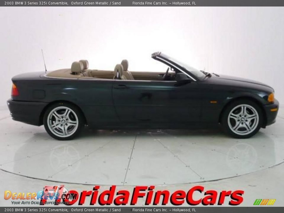 2003 BMW 3 Series 325i Convertible Oxford Green Metallic / Sand Photo #4