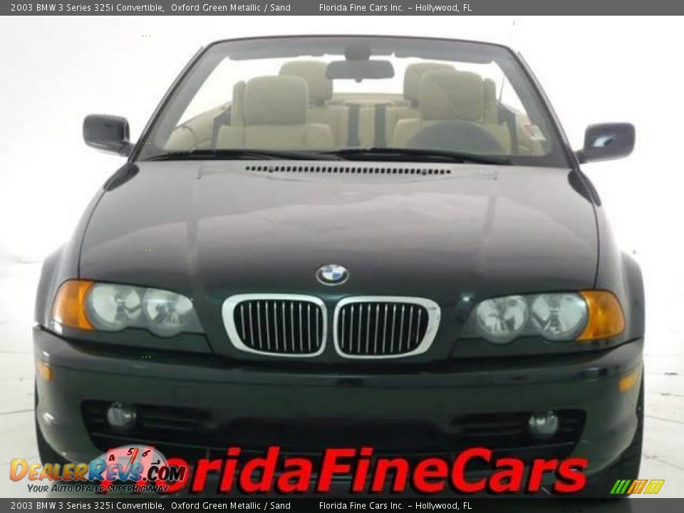 2003 BMW 3 Series 325i Convertible Oxford Green Metallic / Sand Photo #5