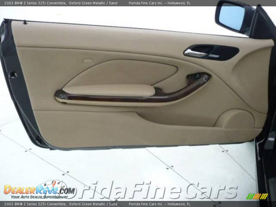 2003 BMW 3 Series 325i Convertible Oxford Green Metallic / Sand Photo #12