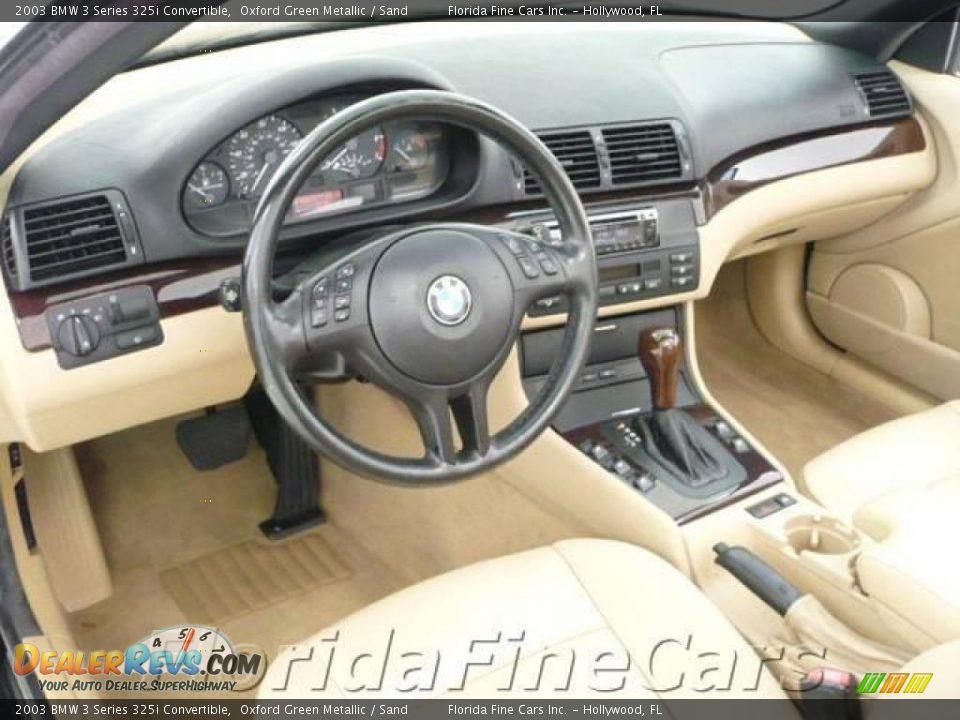 2003 BMW 3 Series 325i Convertible Oxford Green Metallic / Sand Photo #13