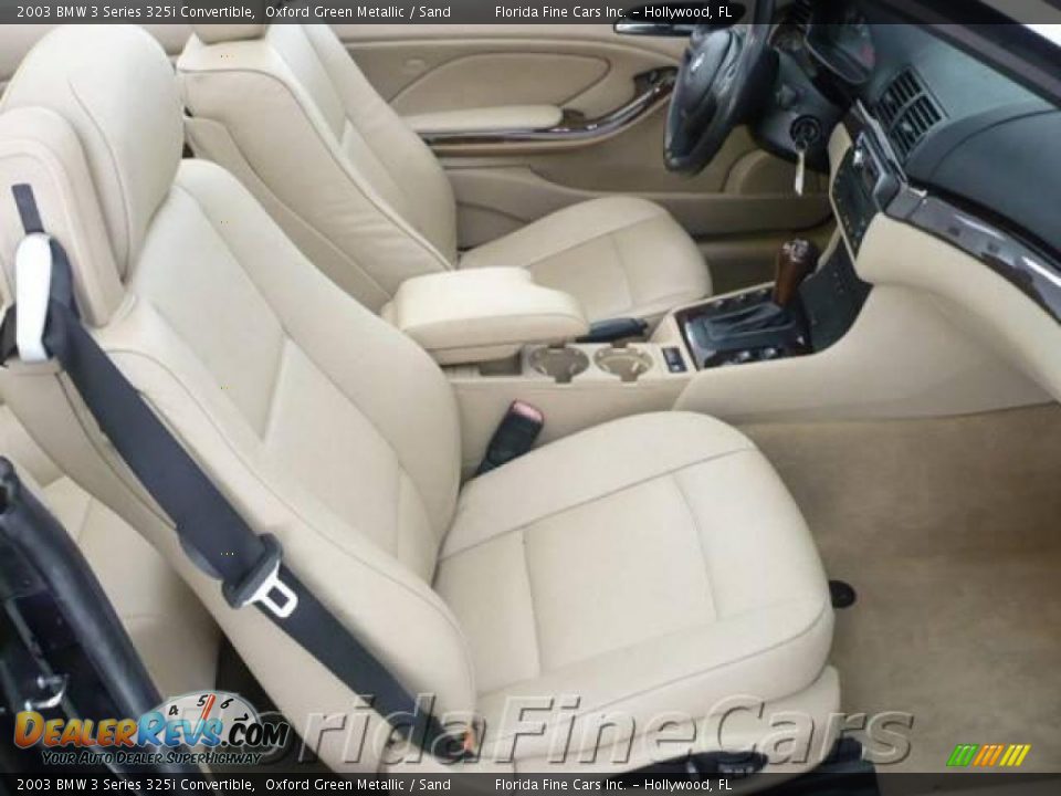 2003 BMW 3 Series 325i Convertible Oxford Green Metallic / Sand Photo #14
