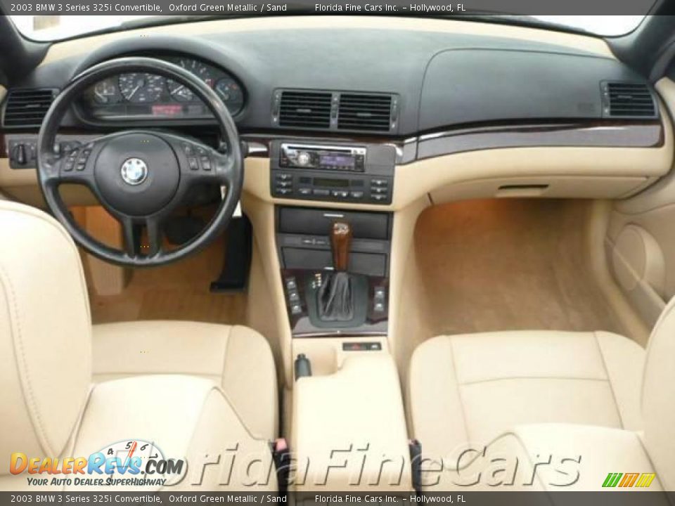 2003 BMW 3 Series 325i Convertible Oxford Green Metallic / Sand Photo #16