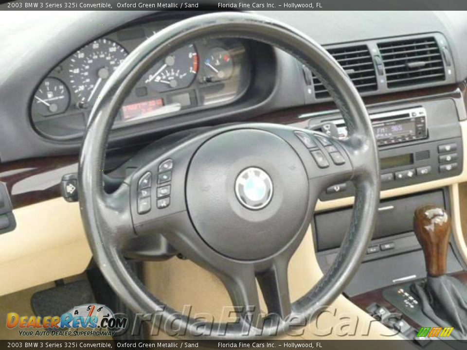 2003 BMW 3 Series 325i Convertible Oxford Green Metallic / Sand Photo #17