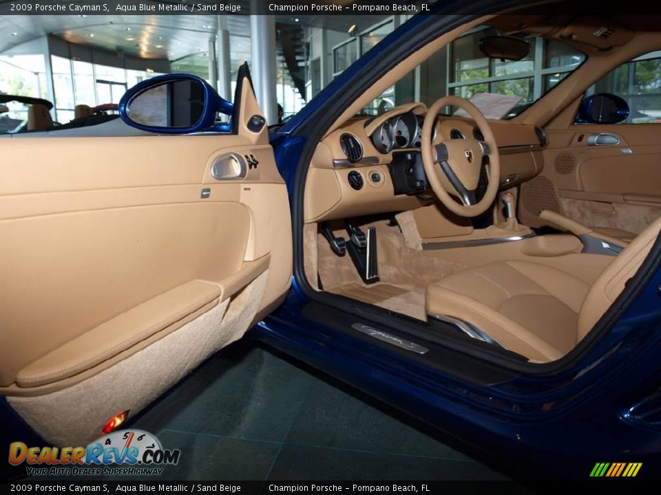 Sand Beige Interior - 2009 Porsche Cayman S Photo #4