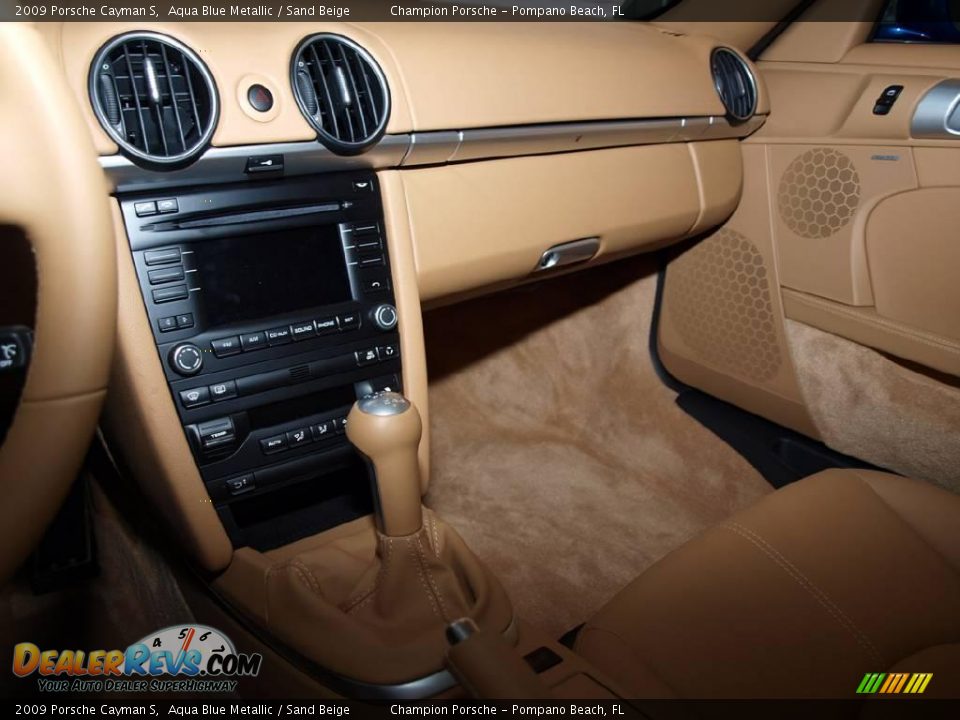 2009 Porsche Cayman S Aqua Blue Metallic / Sand Beige Photo #5