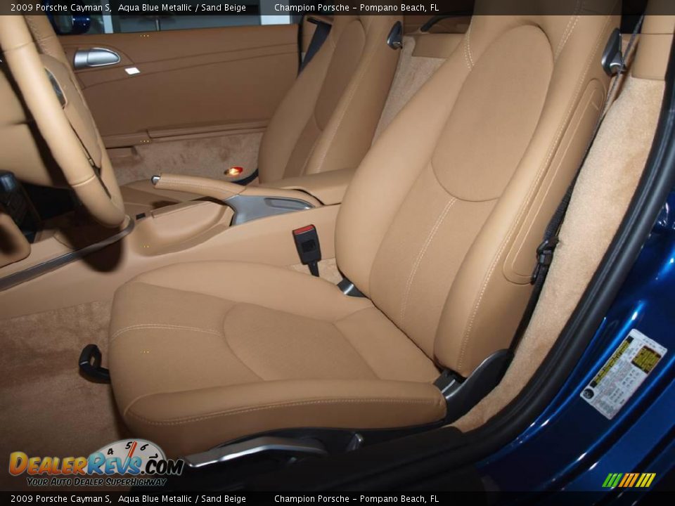 Sand Beige Interior - 2009 Porsche Cayman S Photo #6