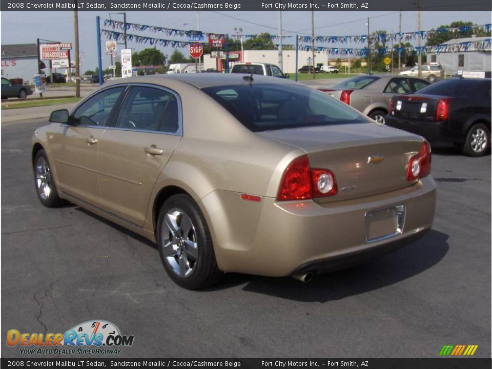 2008 Chevrolet Malibu LT Sedan Sandstone Metallic / Cocoa/Cashmere Beige Photo #2